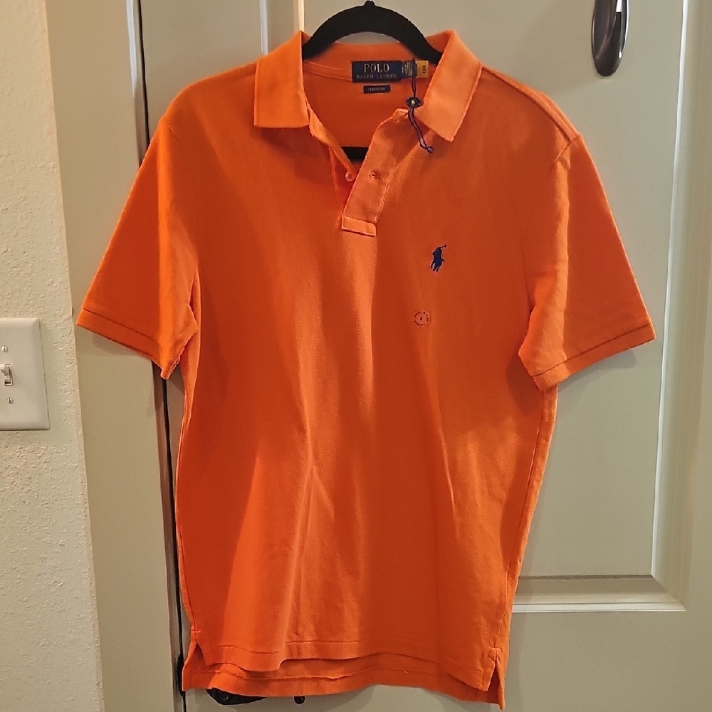 Polo by Ralph Lauren Men's Bright Orange Polo Shirt